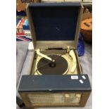 A BSR Monarch portable record player - no test