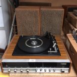 A Ferguson record player complete with a pair of 6 watt speakers - no cable - no test