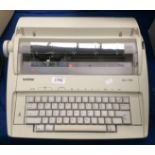A Brother AX-100 electric typewriter