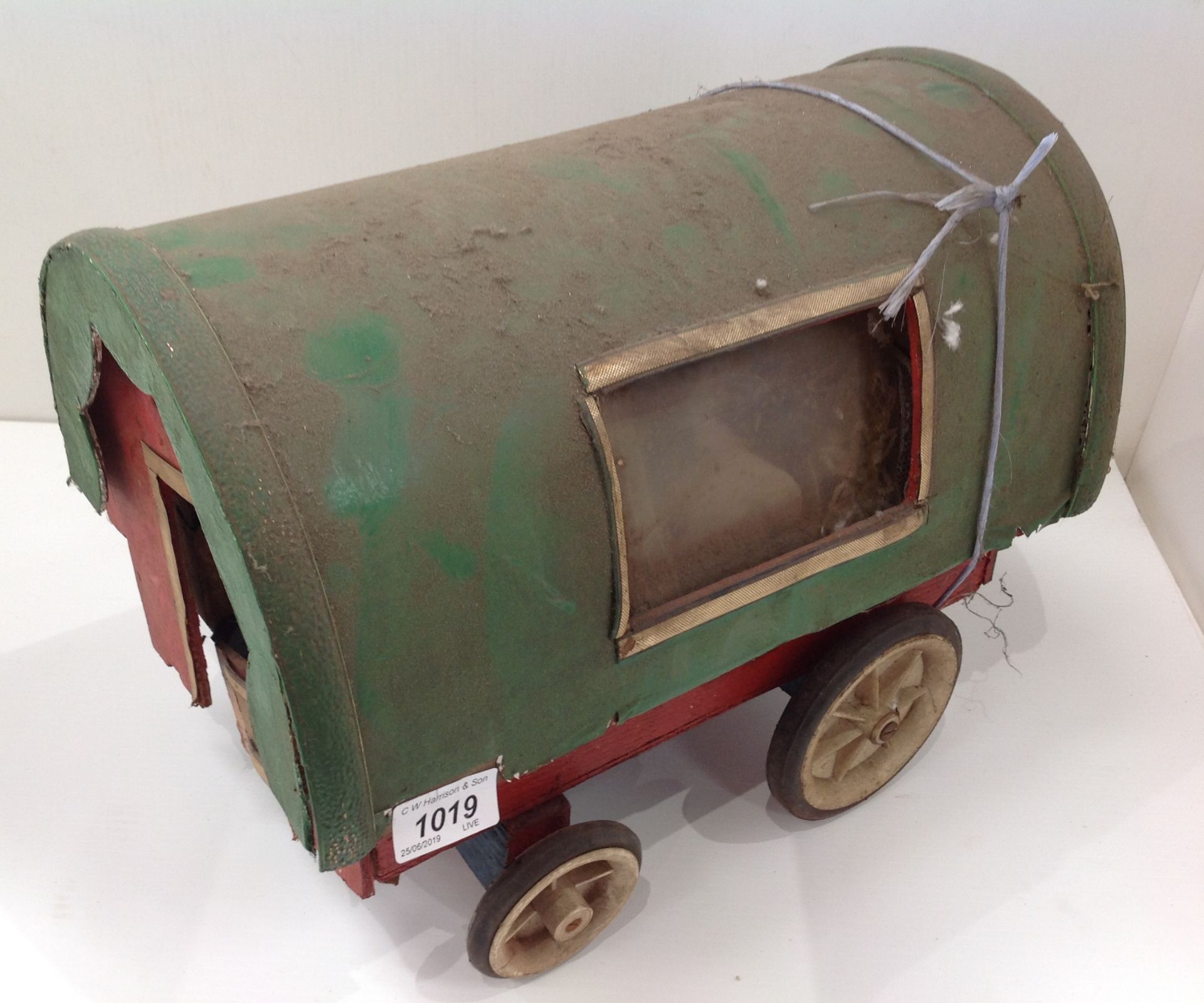 A model Gypsy caravan - as viewed