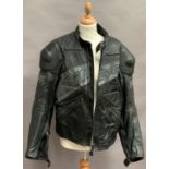 Dainese leather motor cycle jacket size 52 with integrated elbow and shoulder armour
