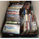 Contents to box - a quantity of DVD's and CD's including some newspaper free issue CD's and DVD's