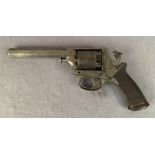 A 5 shot 38 bore double action Adams revolver by Blissett fitted with Tranters patent double