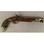 A East India Company full stocked percussion holster pistol by Garden of Piccadilly London marked