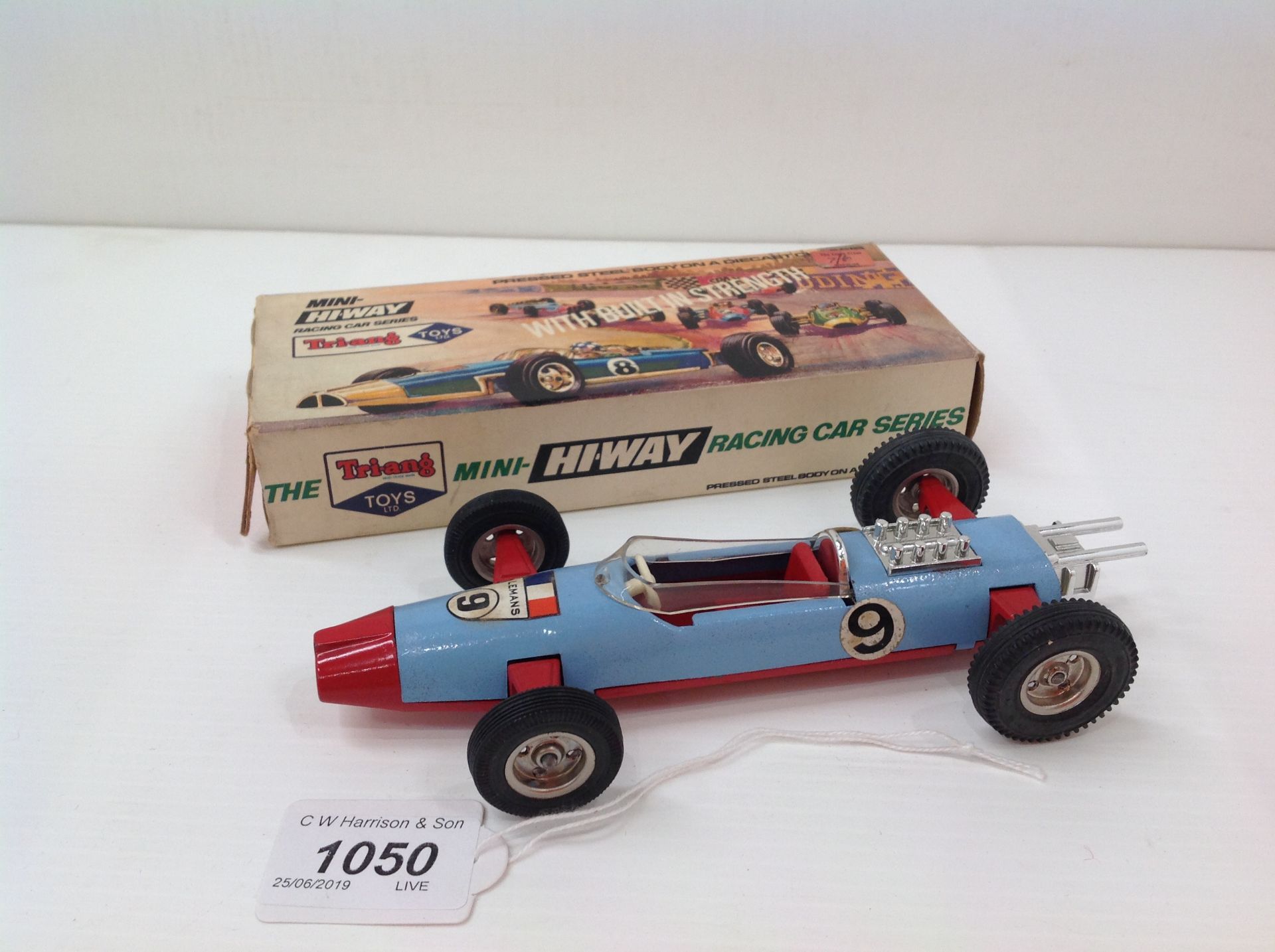 A Triang Toys Ltd Mini Hi-Way racing car 'Le Mans' - boxed