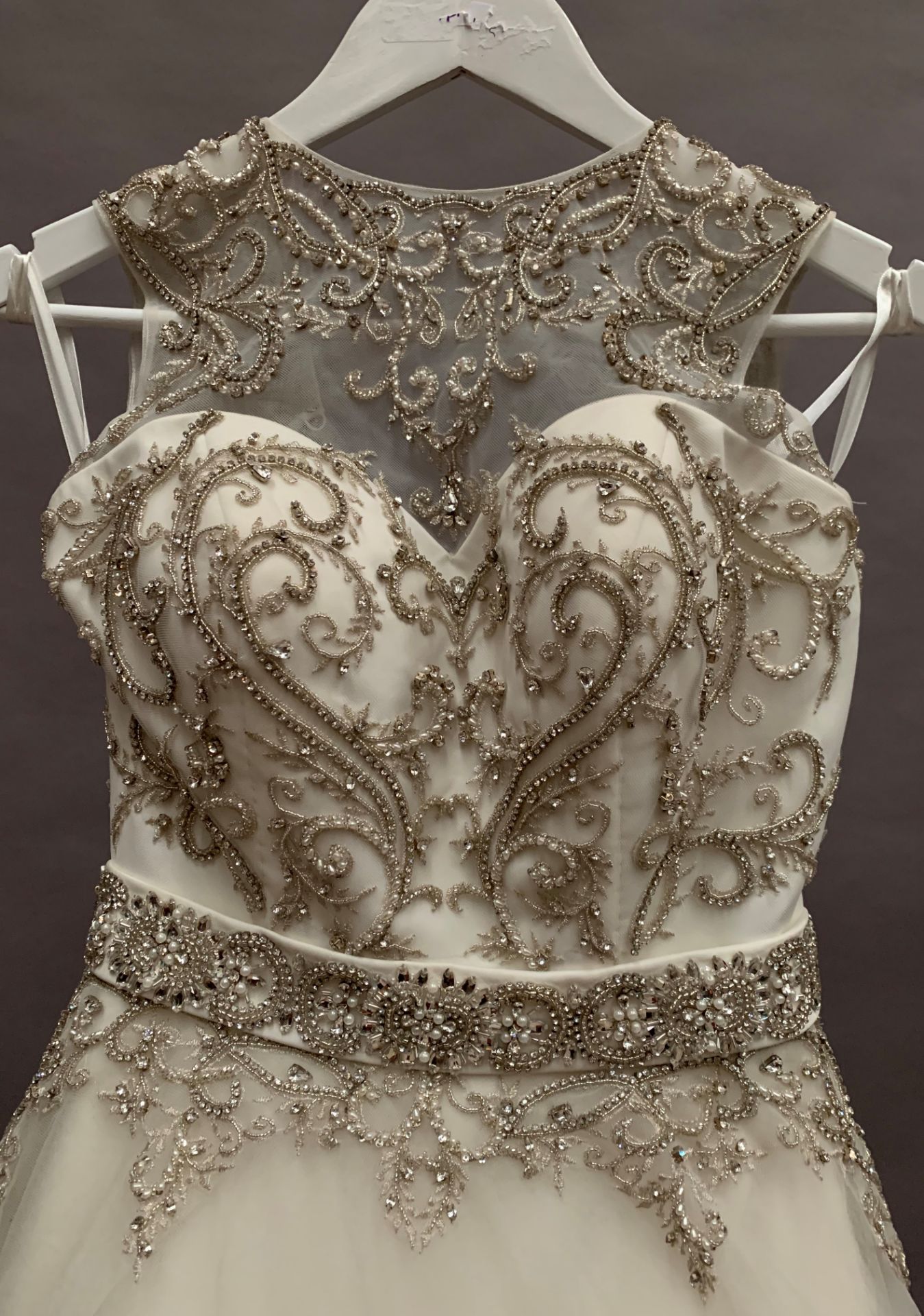 Wedding dress - style W9193 - ivory - size 6 - Image 2 of 4