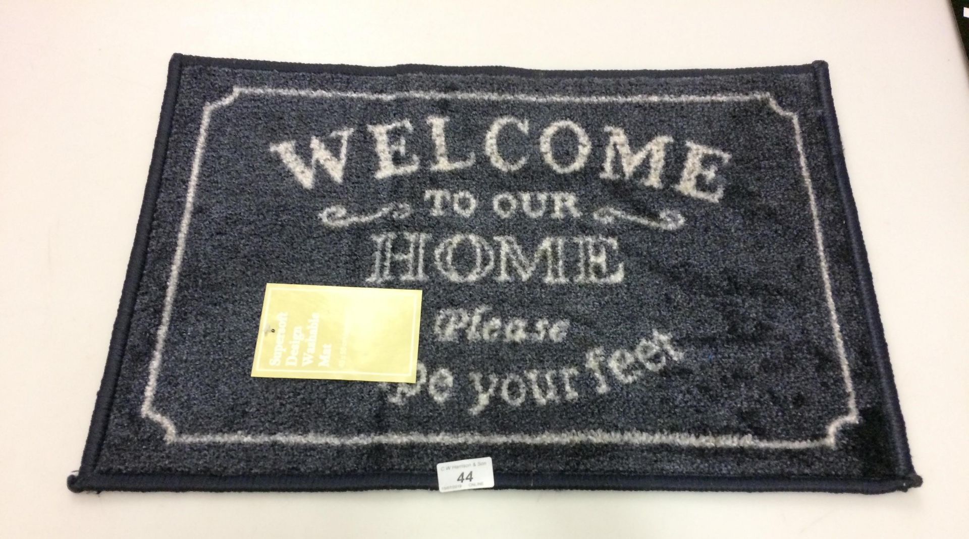 20 x Supersoft design washable door mats 40 x 58cm "Welcome Home"