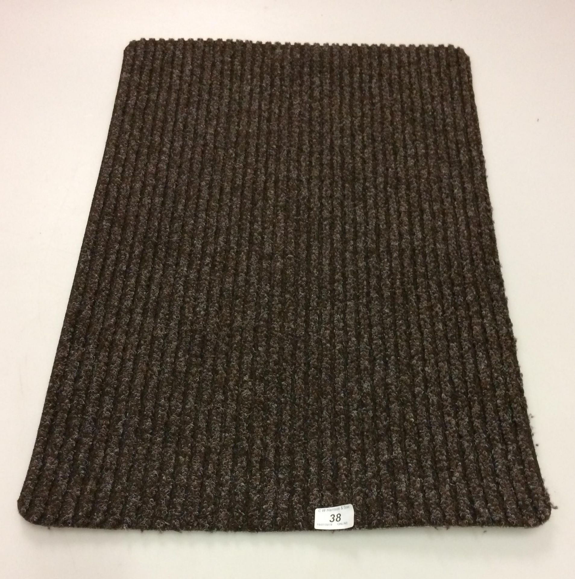 20 x brown door mats with anti slide rubber backing 50 x 75cm