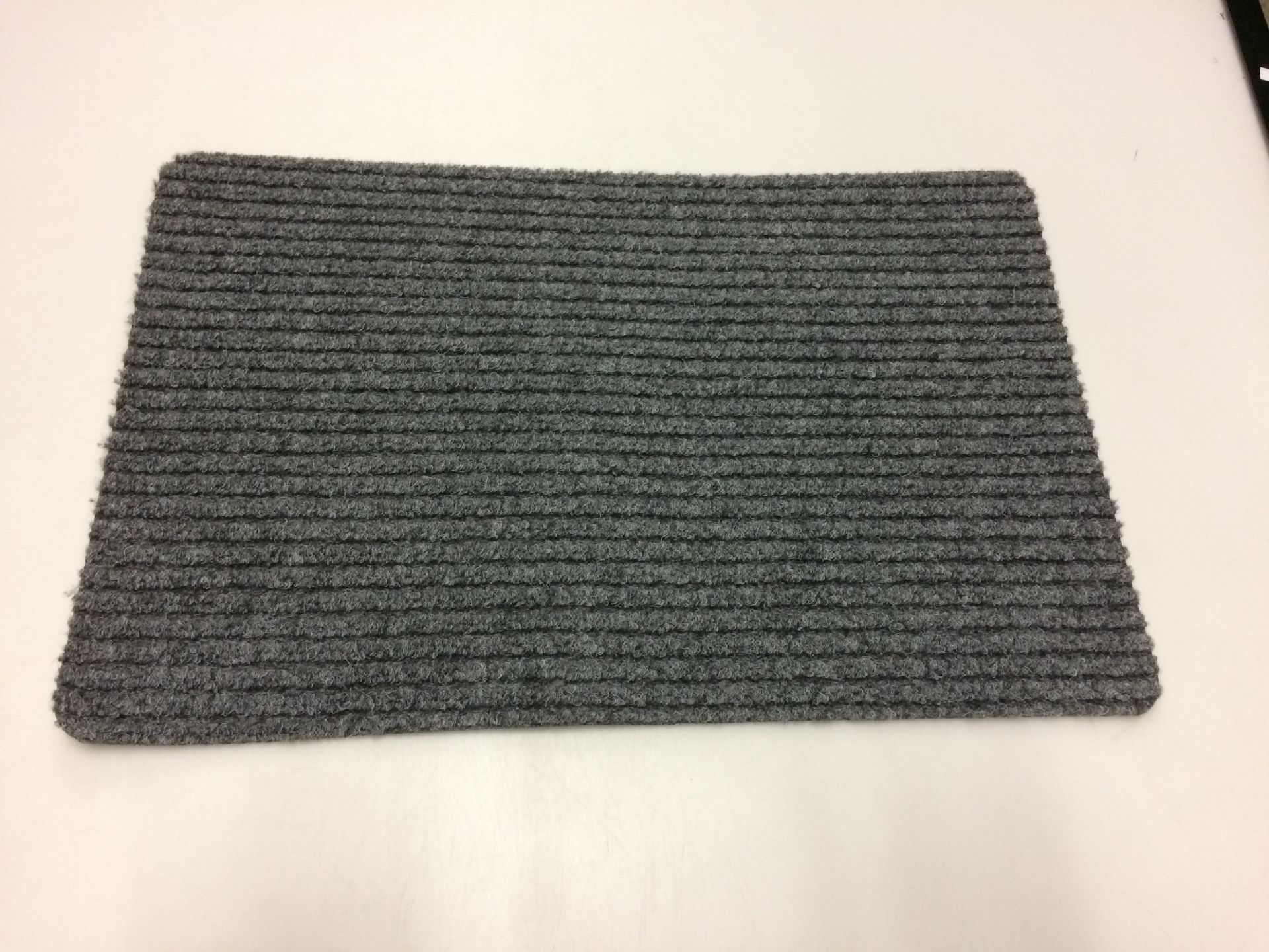 20 x blue ribbed door mats with anti slip rubber backing