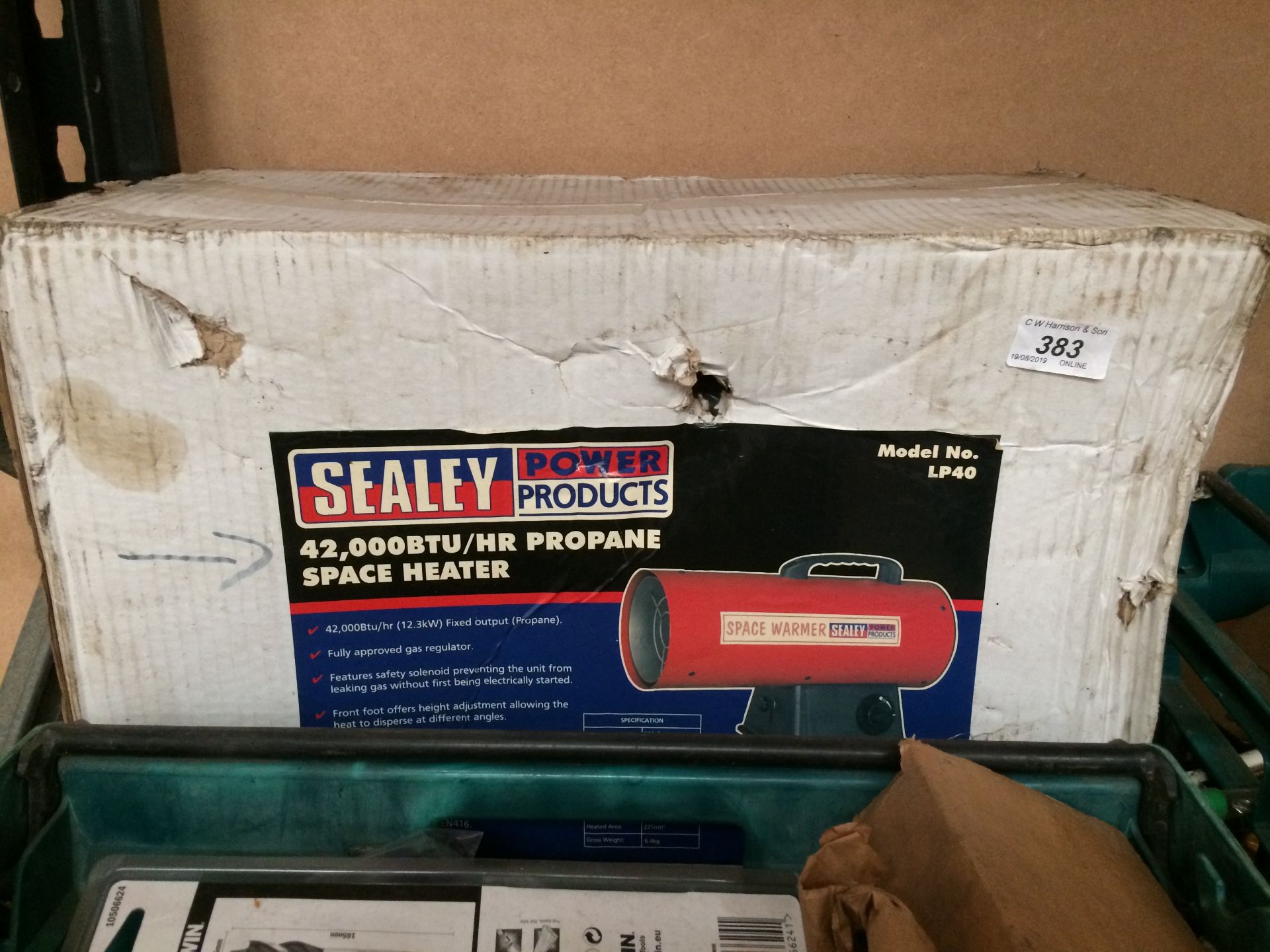 Sealey Power Products propane model LP40 space heater (boxed)