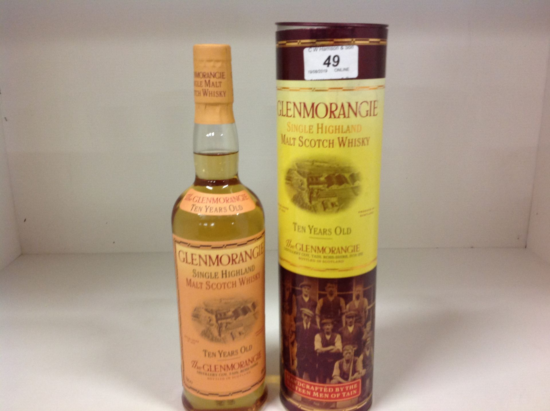 A 70cl bottle of Glenmorangie 10 years old single Highland Malt Scotch whisky in presentation tube