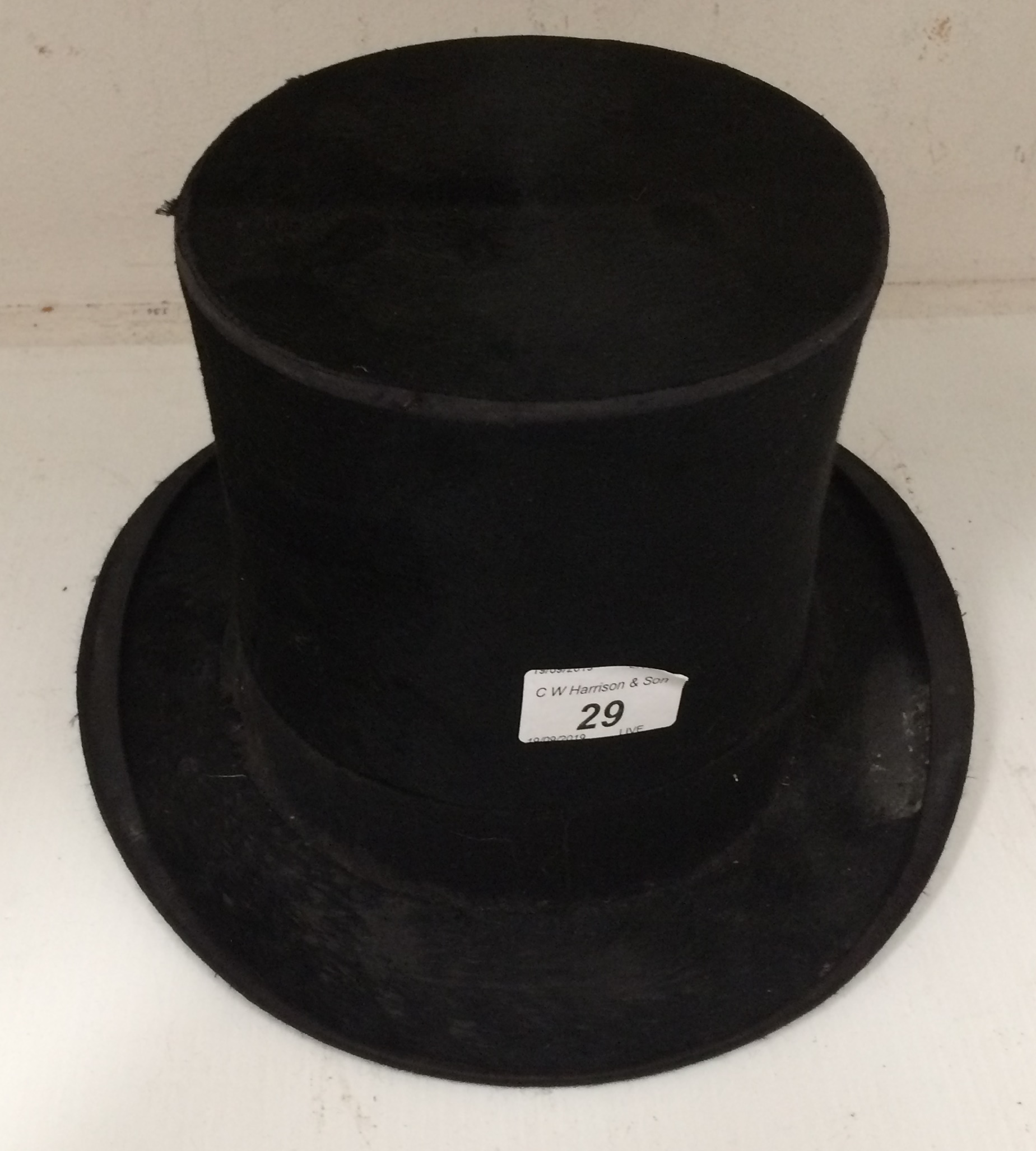 A Lincoln Bennett & Co Old Bond Street London top hat