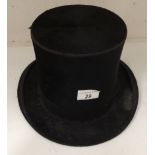 A Lincoln Bennett & Co Old Bond Street London top hat