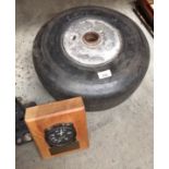 2 x items - Aircraft landing wheel serial number 34-D8392,