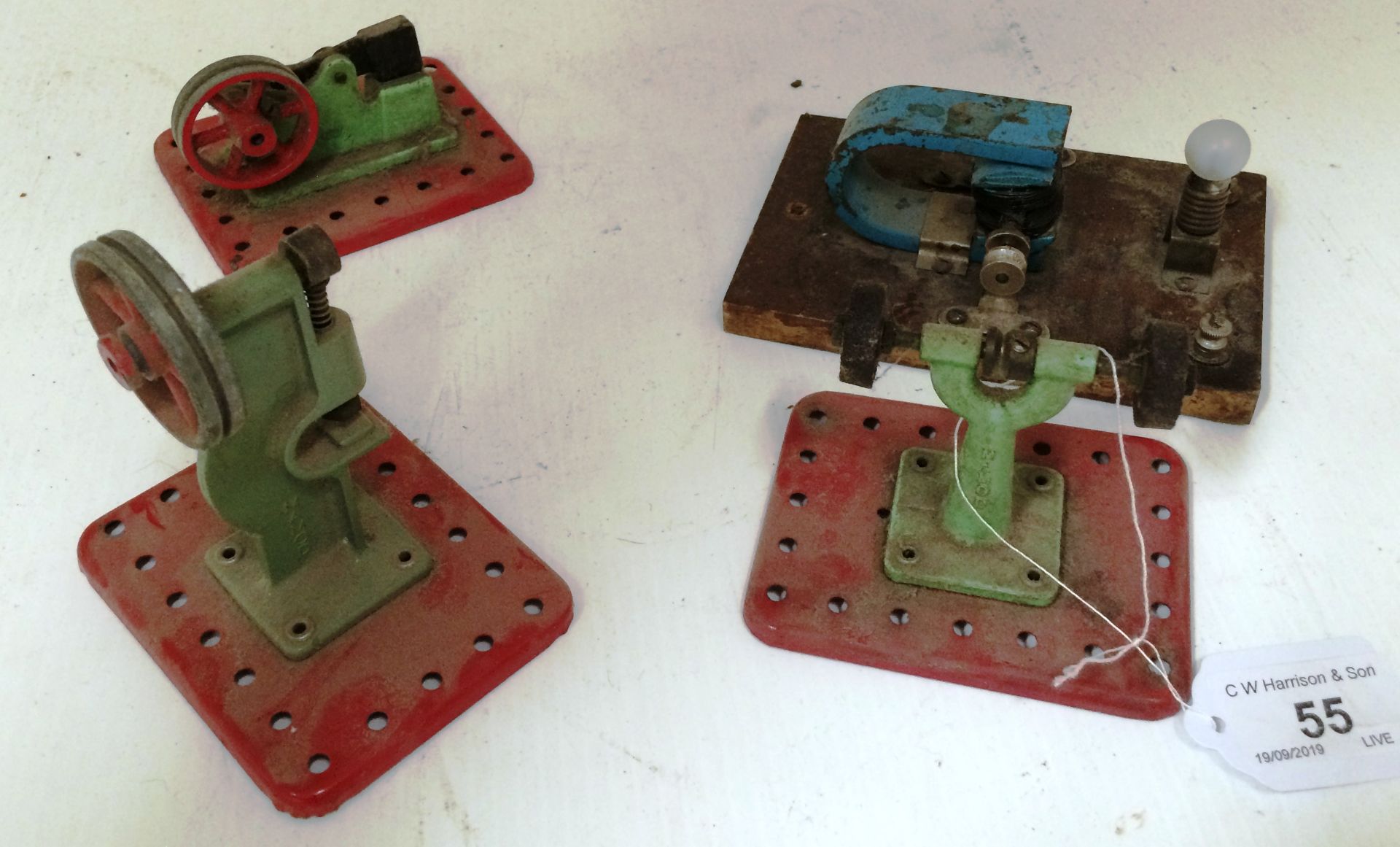 4 x items - 3 Mamod model engineering machines,