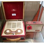Two items - Vidor portable radio and a Perdio radio
