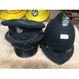 3 x items - 2 English Police caps,