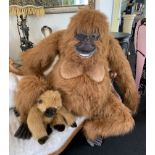 A large stuffed toy orangutan 'Dion Senior' made by Hansa,