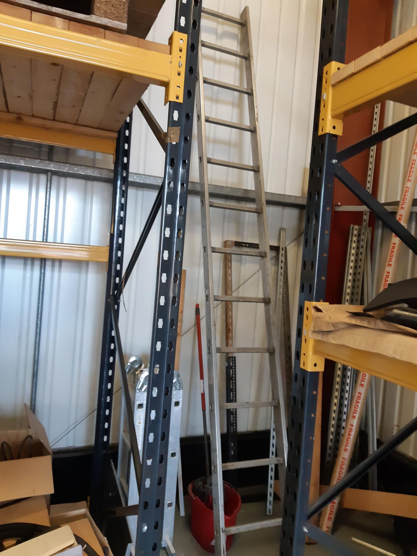 Aluminium ladder - please note this lot is to be collected from: Hyrax Solar Power Company Ltd,