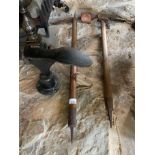 Two vintage mountaineers ice axes and a shoemakers last (3) Further Information