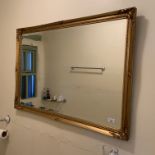 Gilt framed wall mirror 70 x 100cm (to bathroom)