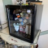 Small table top bottle fridge (no contents included),