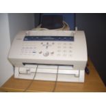 Brother fax machine, HP2605DN colour laser jet printer, office waste bins,
