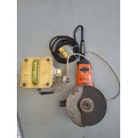 Angle grinder 110v with transformer - please note this lot is to be collected from: Hyrax Solar