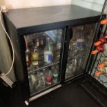 An IMC model M90 under counter bottle chiller cabinet 90cm long