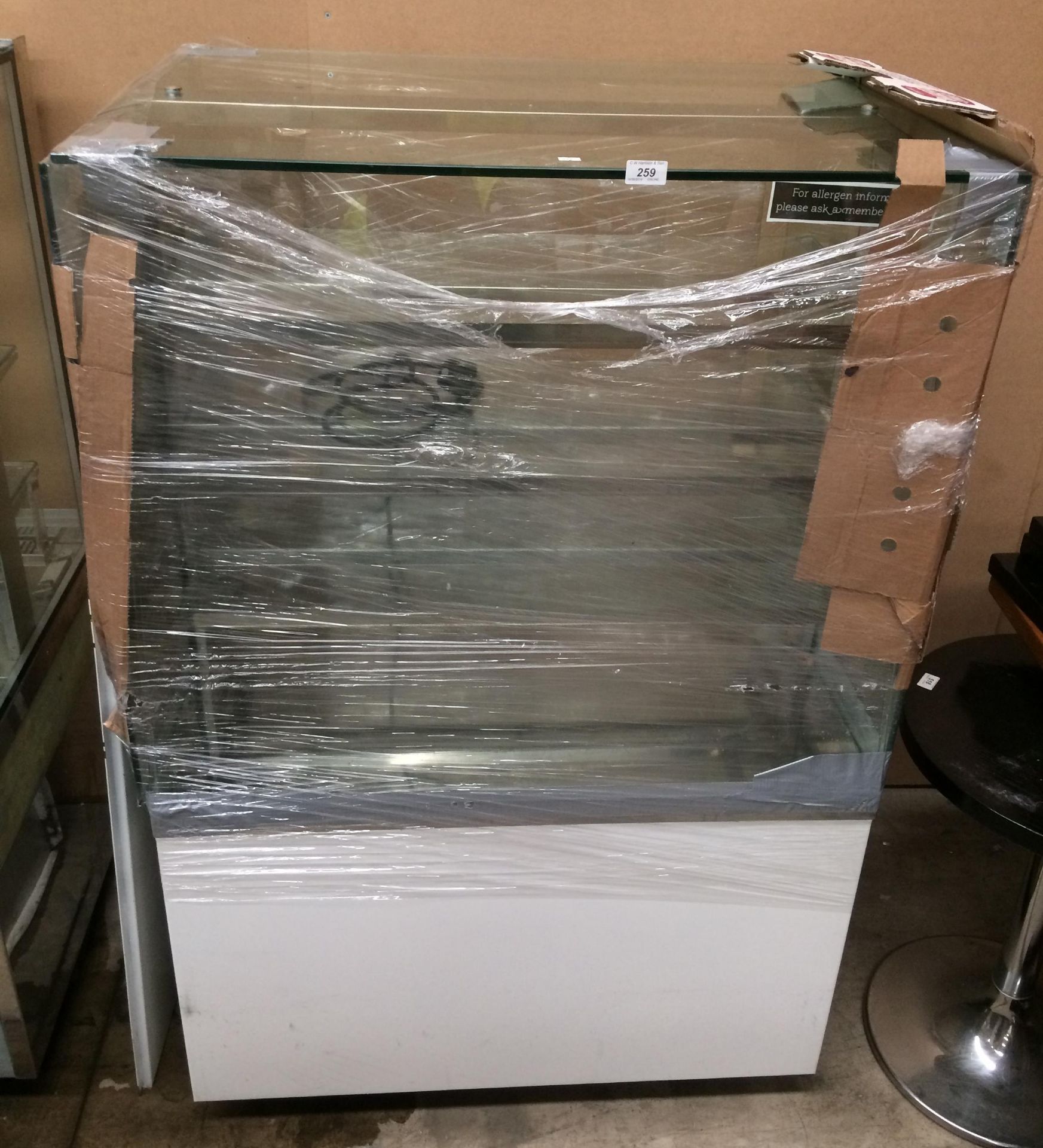 Commercial glass fronted food display unit - 240v