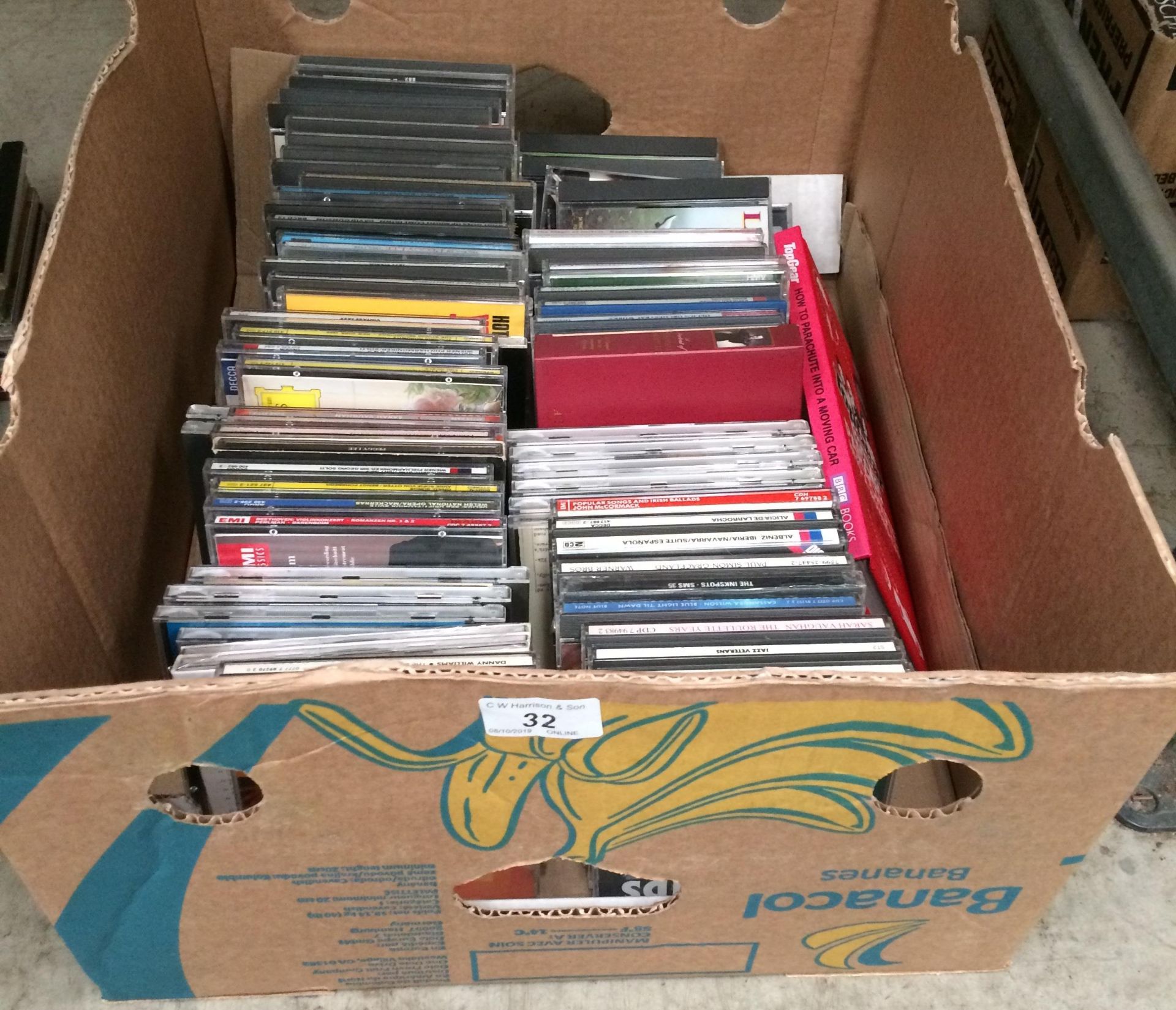 Approximately sixty assorted music CDs,