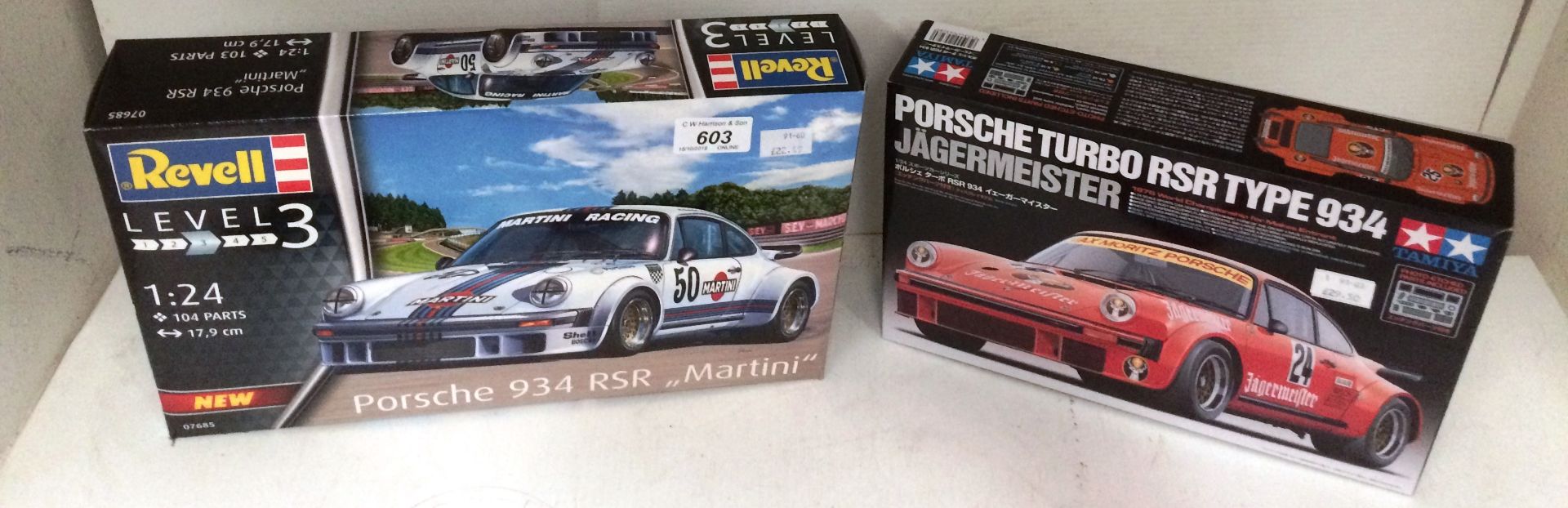 Two items - Revell Porsche 934 RSR 'Mart