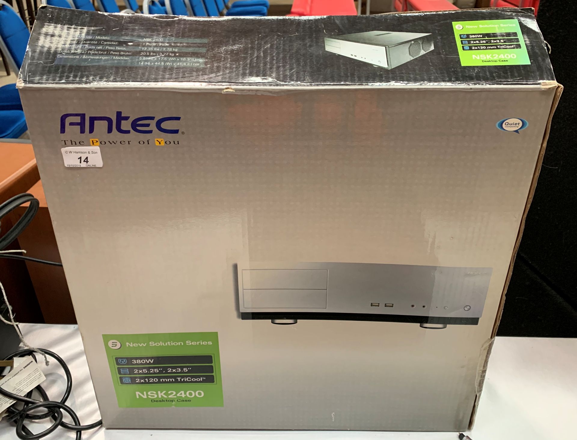 An Antec NSK2400 desktop case - boxed