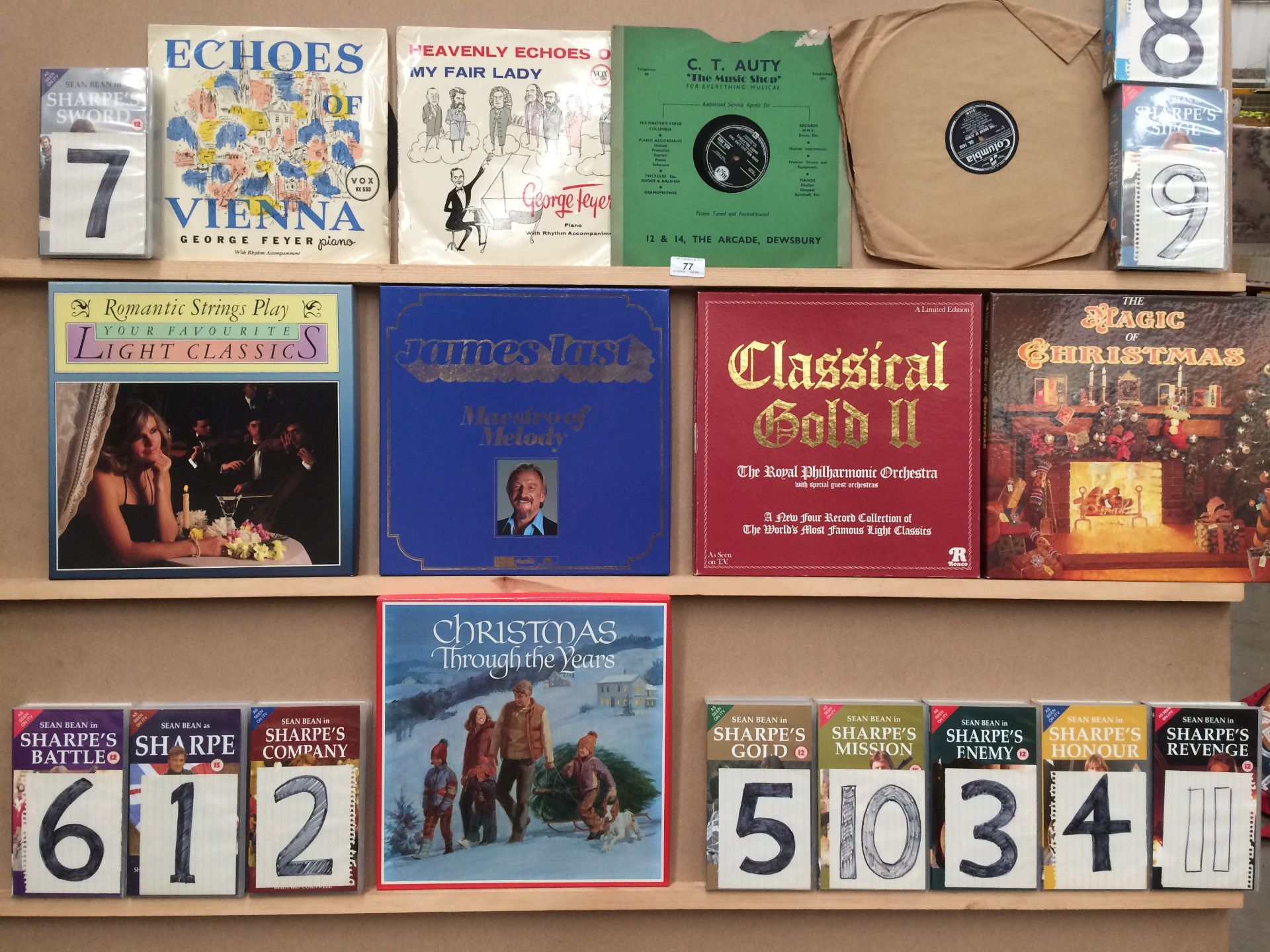 Assorted 12"/78rpm records - James Last,