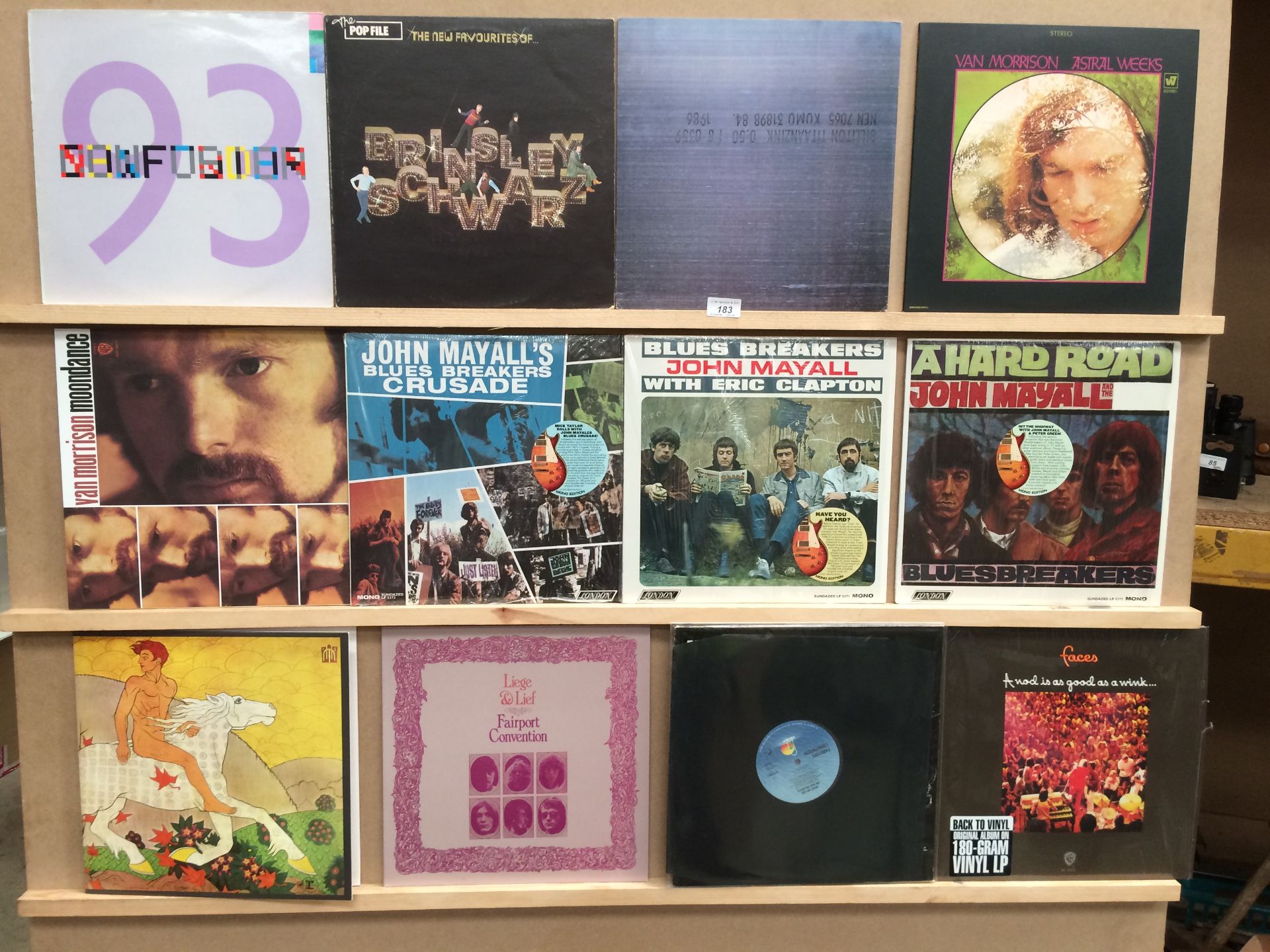 Twelve assorted 12" vinyl records - Van