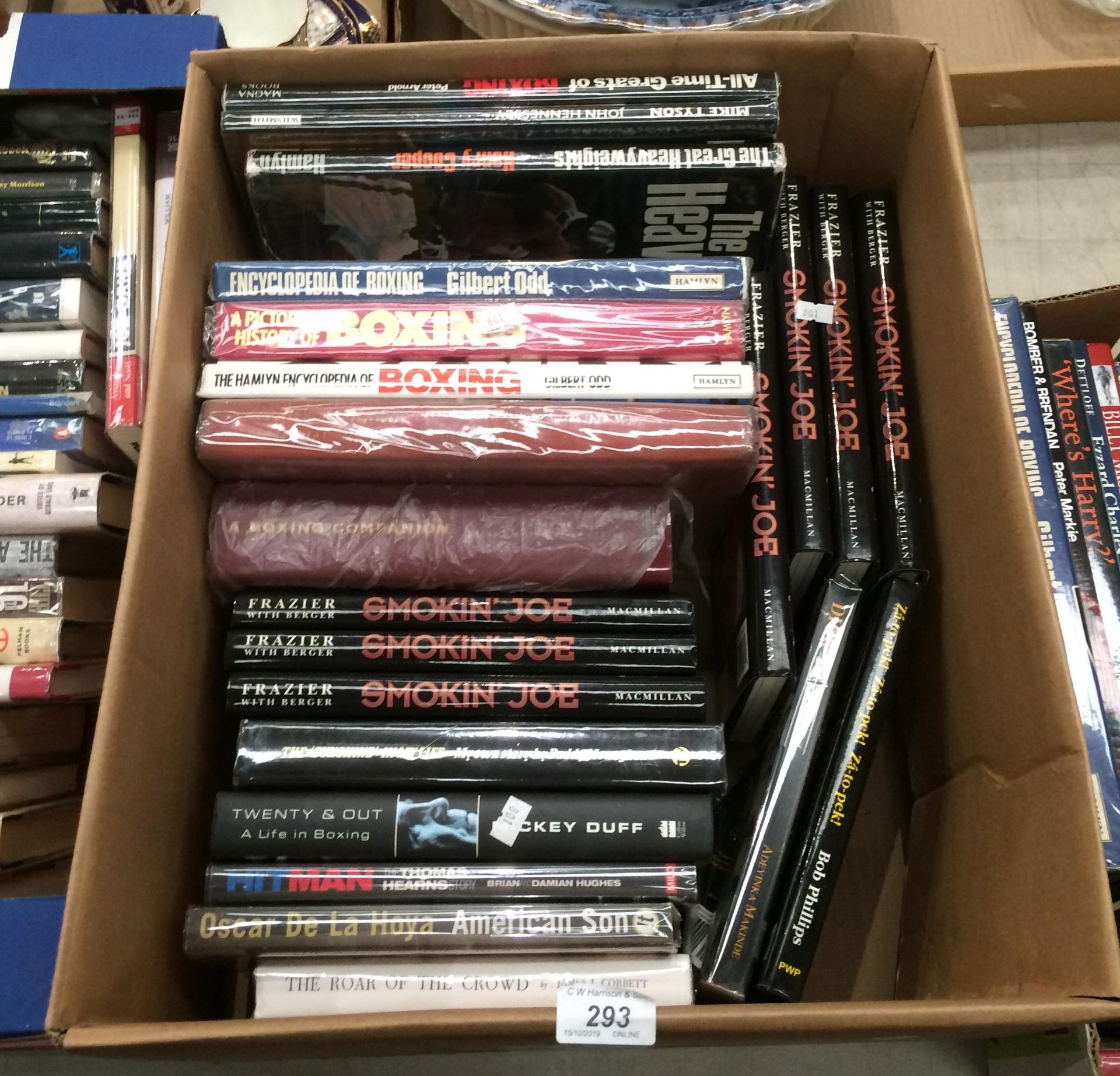 Contents to box - books on boxing includ
