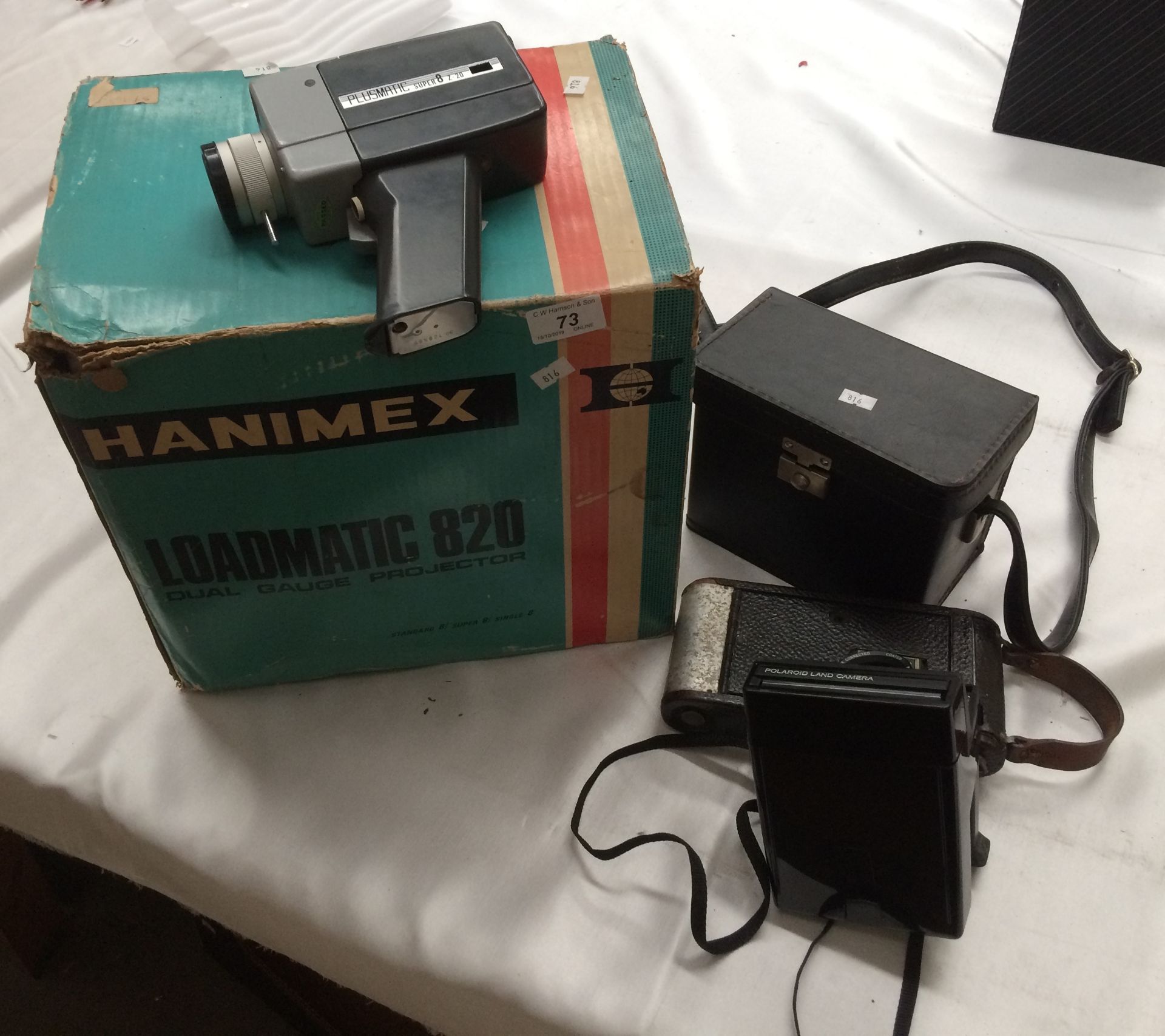 Four items - Hanimex Loadmatic 820 proje