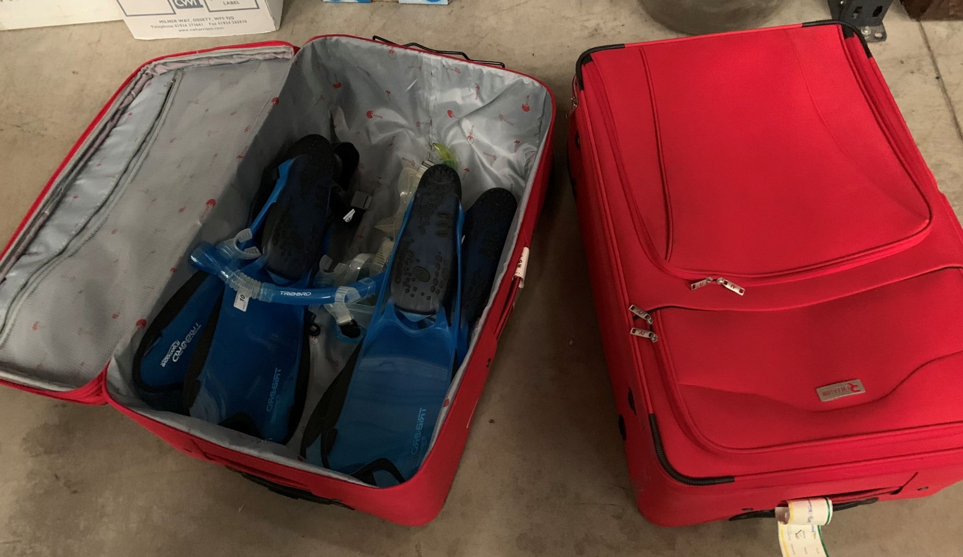 Two Revelation suitcases,