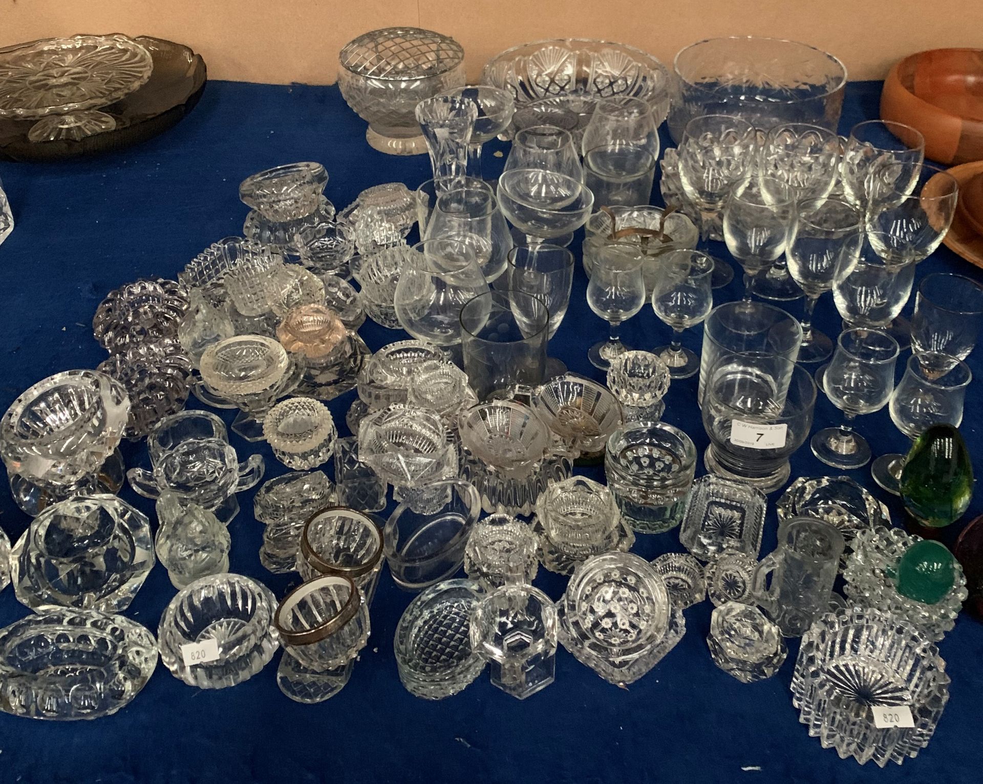 A collection of various glassware including paperweights etc.