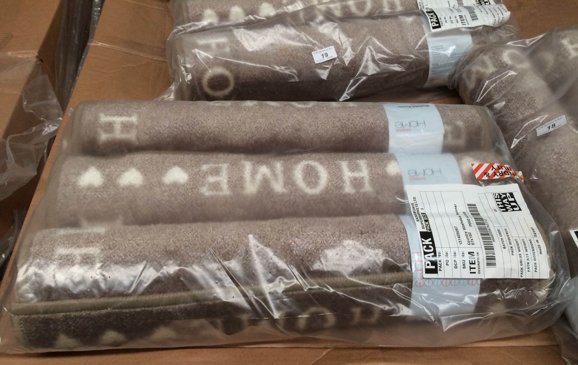 3 x Sainsburys Home 'Country Home' washable runners each 57 x 150cm