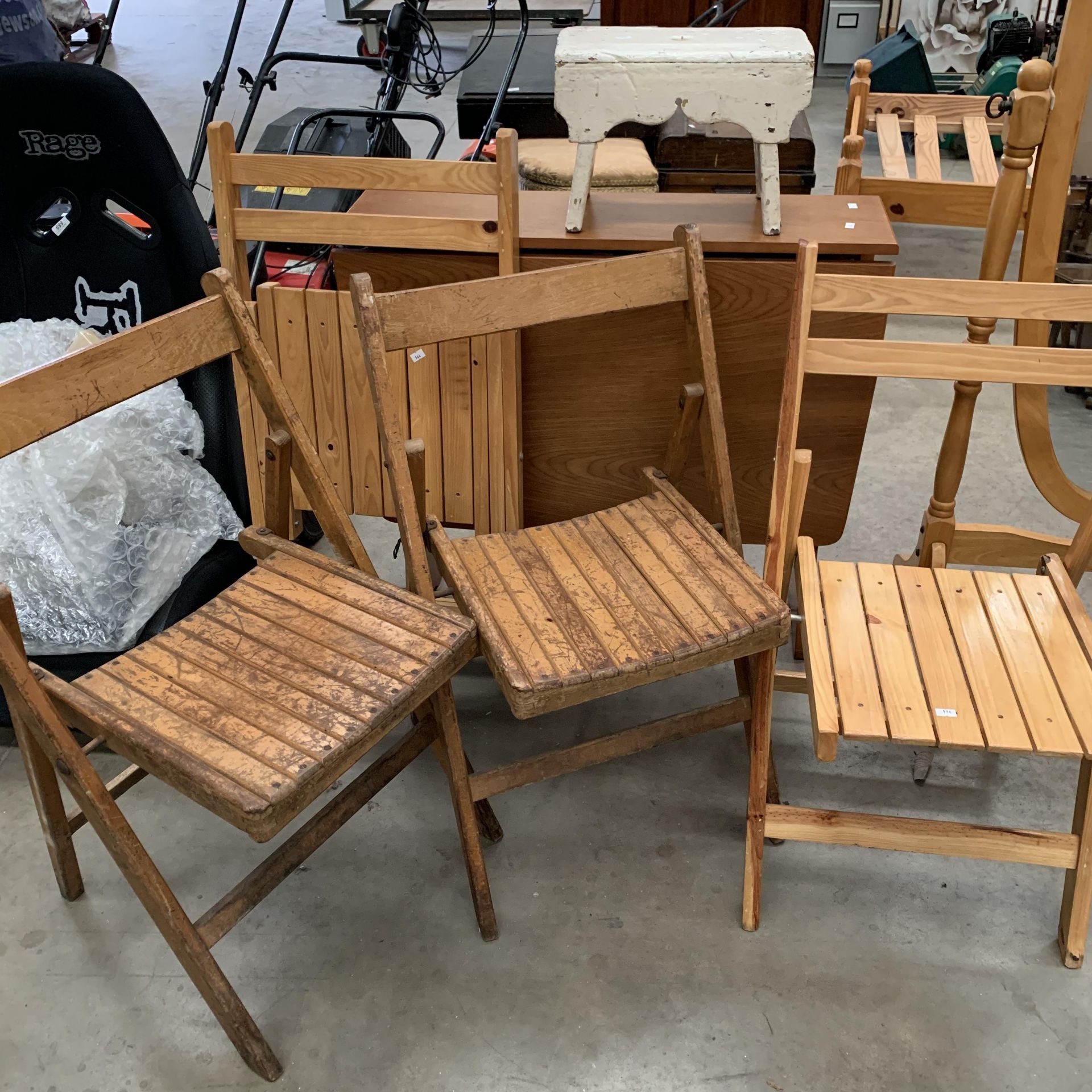 Teak drop leaf table,