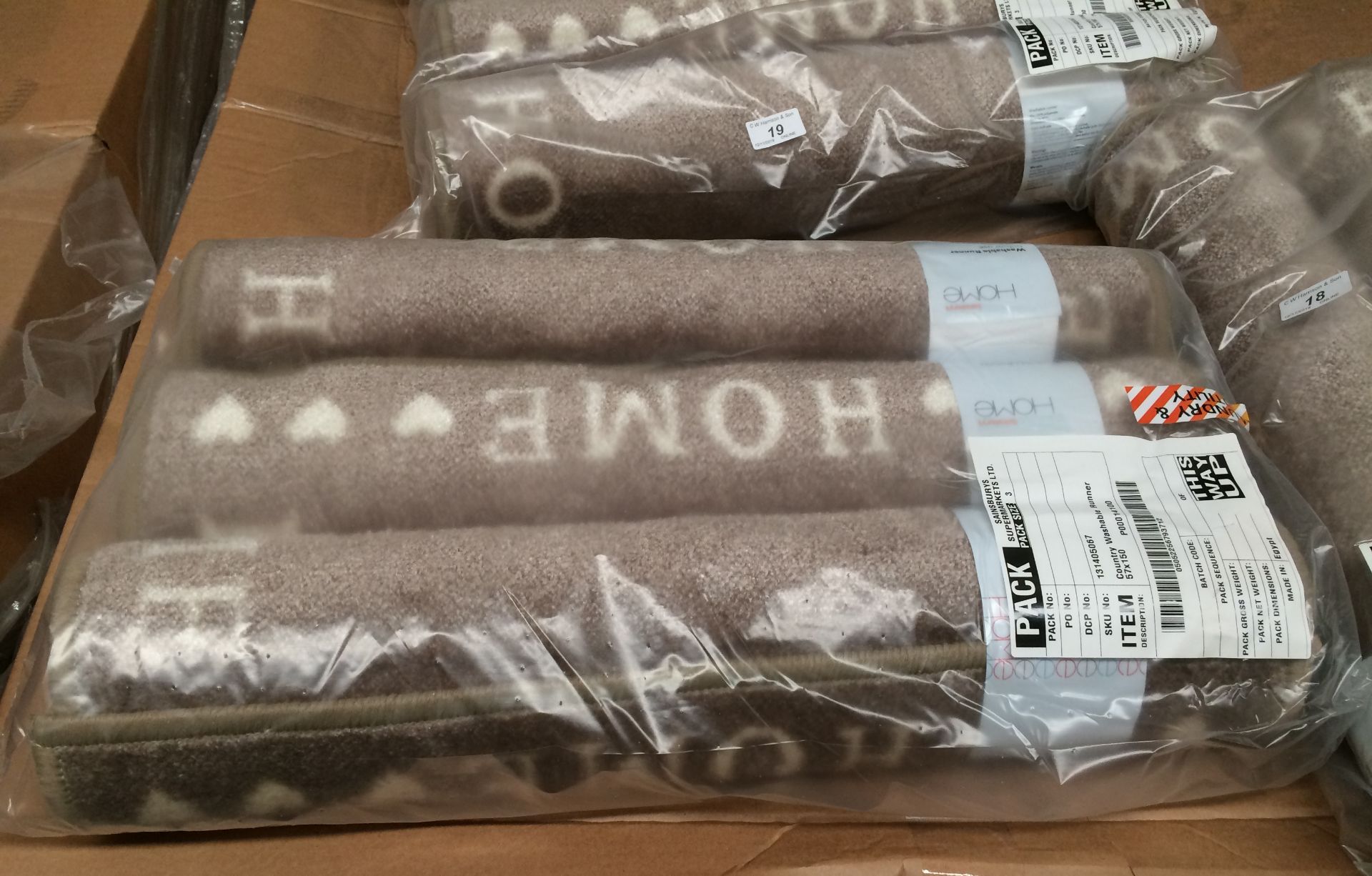 3 x Sainsburys Home 'Country Home' washable runners each 57 x 150cm