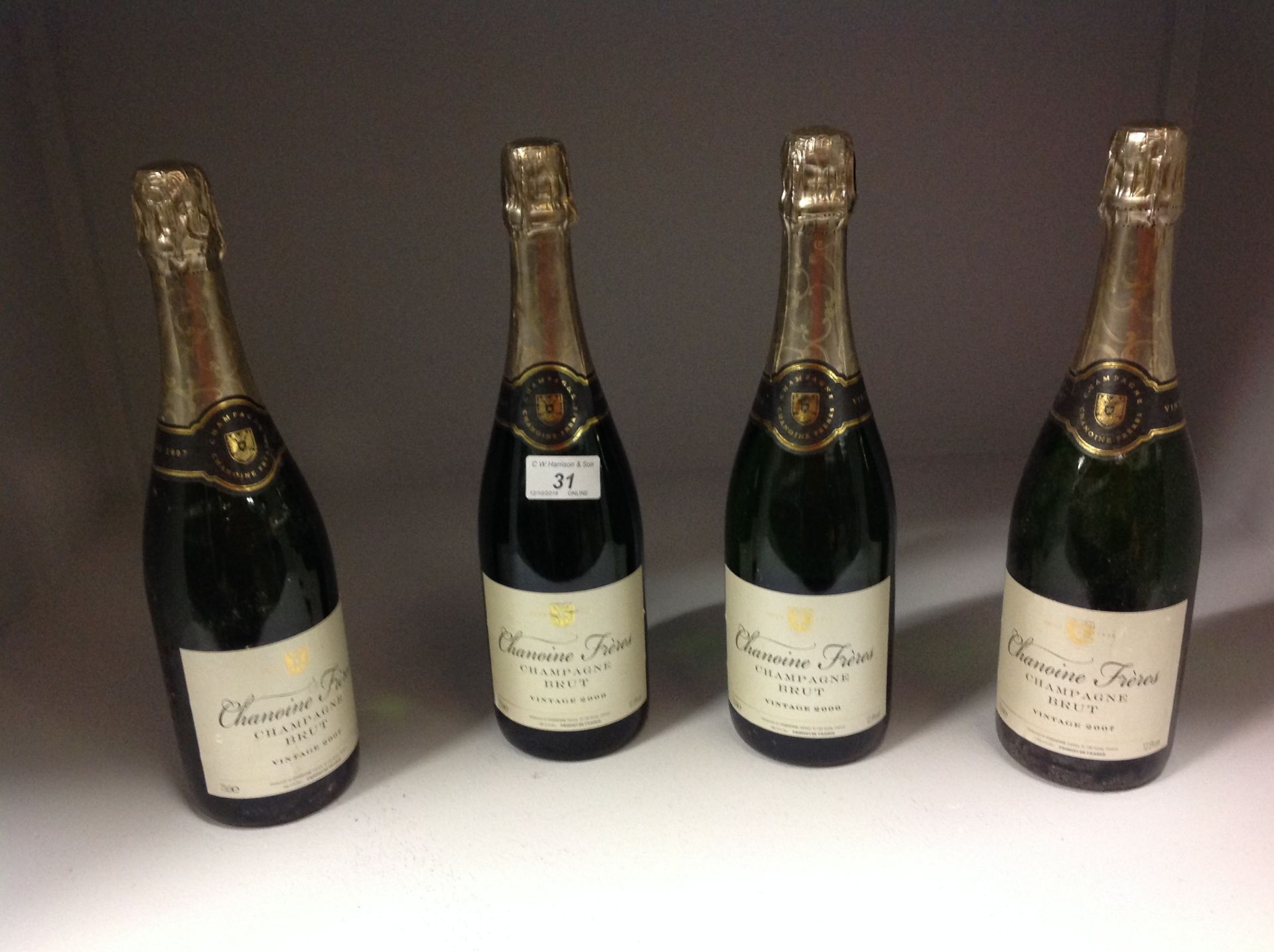 4 x 75cl bottles Chanoine Freres Champga - Image 2 of 2