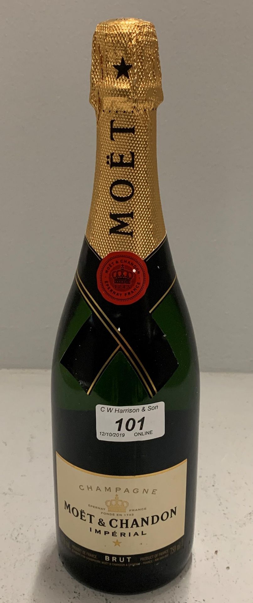 A 750ml bottle Moet and Chandon Imperial