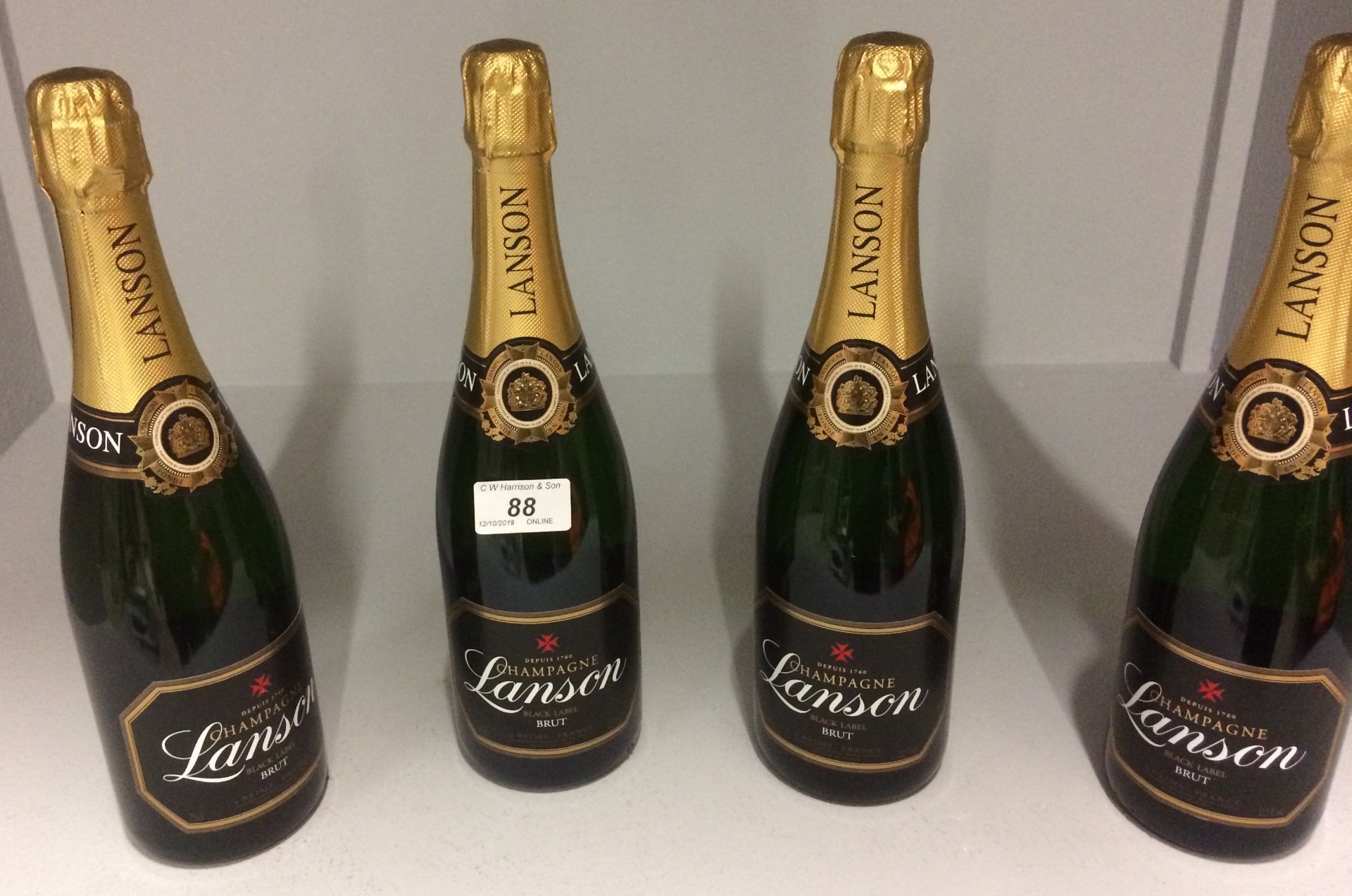 4 x 75cl bottles Lanson Black Label brut - Image 2 of 2