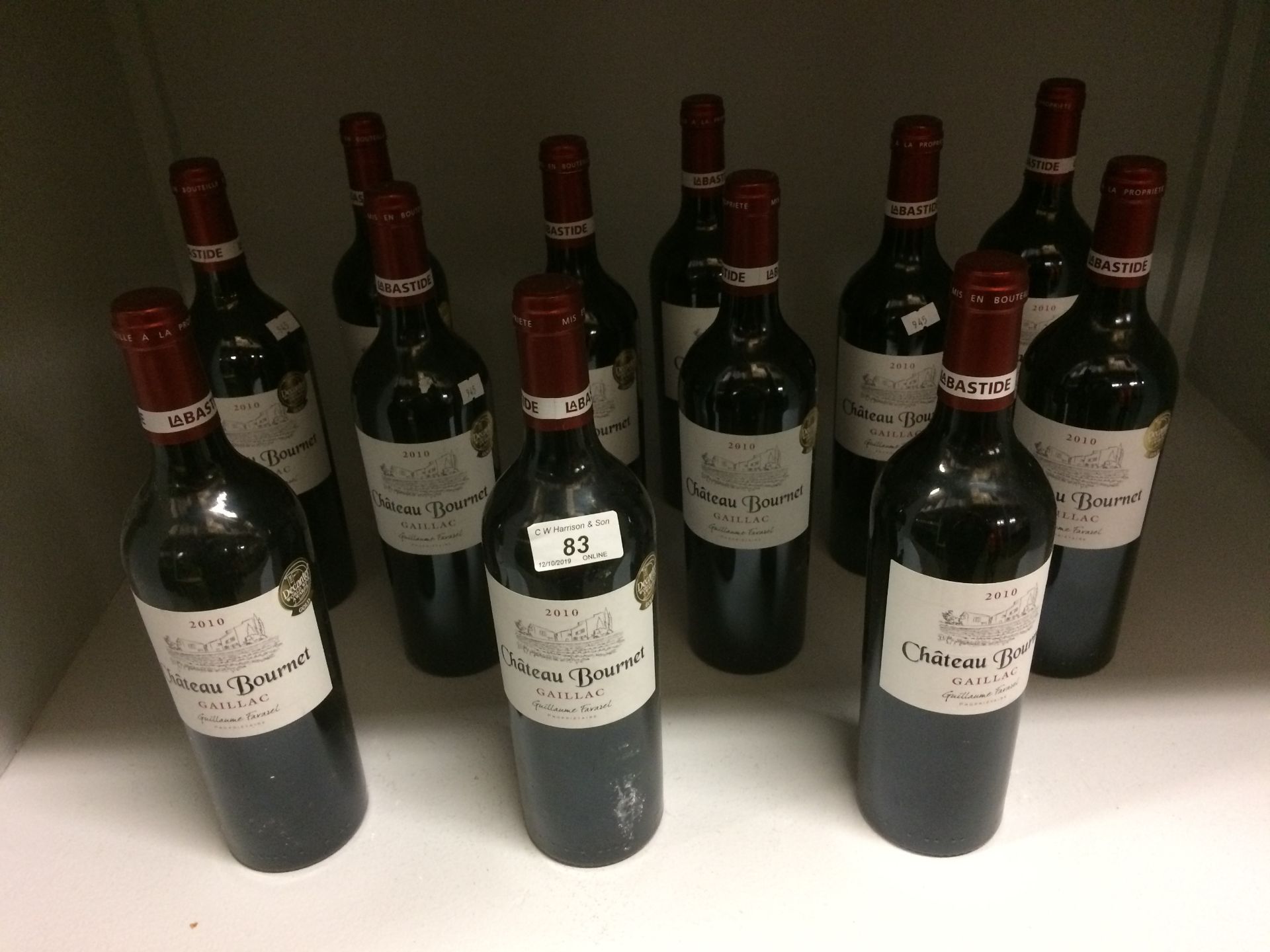 12 x 75cl bottles 2010 Guillaume Farazel - Image 2 of 2