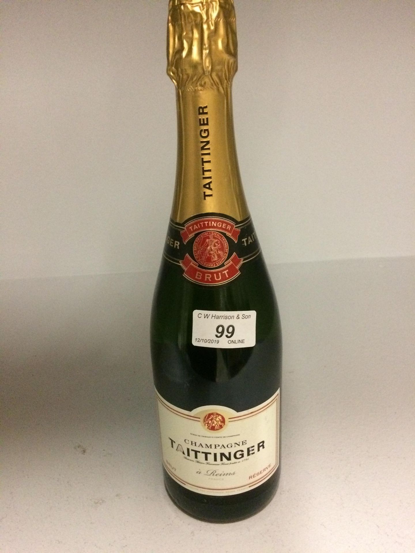 A 750ml bottle Tattinger Reserve champag - Image 2 of 2