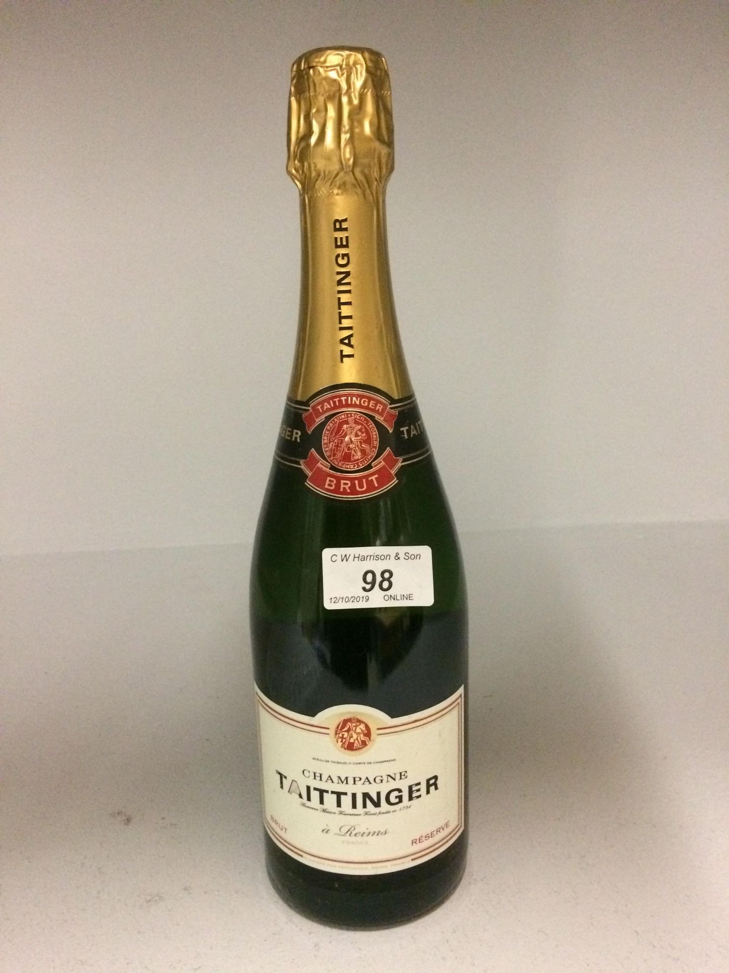 A 750ml bottle Tattinger Reserve champag - Image 2 of 2