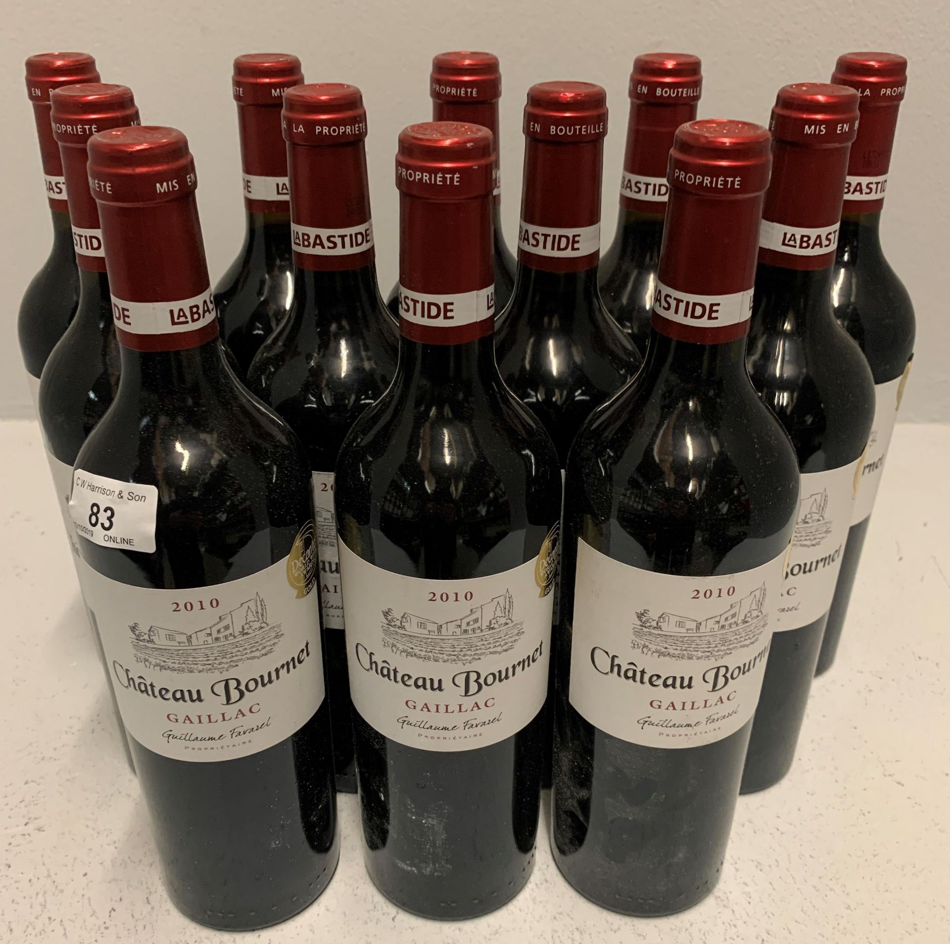 12 x 75cl bottles 2010 Guillaume Farazel