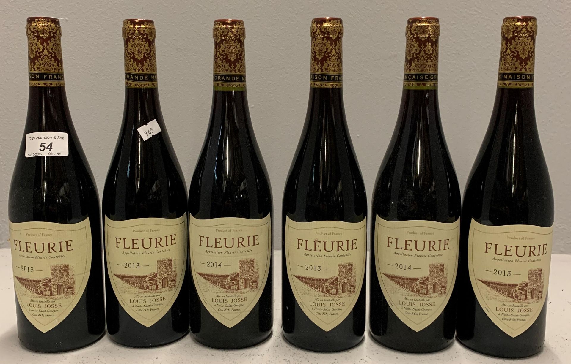 6 x 750ml bottles Louis Josse Fleurie